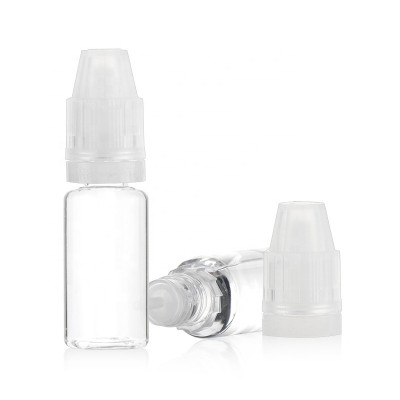 Wholesale 10ml  plastic e liquid cigarette bottles with tamper evident cap