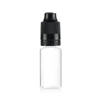 10ml black pet tpd plastic bottle with childproof and tamper cap dropper