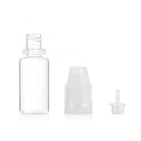 ST 10ml tpd clear e cig  pet dropper bottle with tamper evident seal