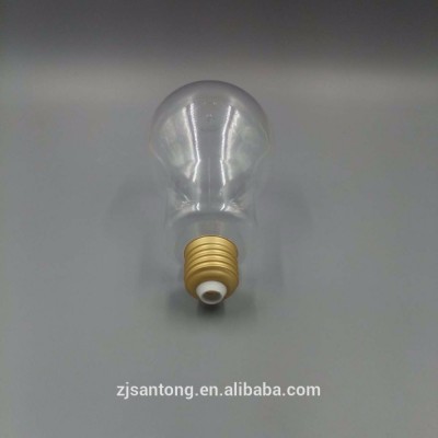 PET plastic 100ml 150ml 200ml 300ml 500ml lamp light bulb shape juice bottles beverage bottles