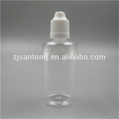 50ml PET plastic empty e-liquid bottle with child-proof cap