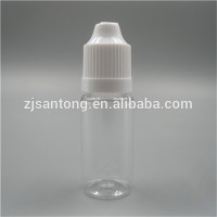 10ml PET plastic empty e-liquid bottle with child-proof cap