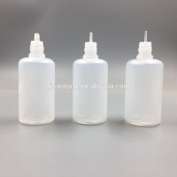 plastic empty dropper bottles 50ML e liquid bottle LDPE materials