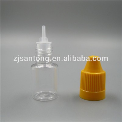 5ml PET plastic empty e-liquid bottle with child-proof cap